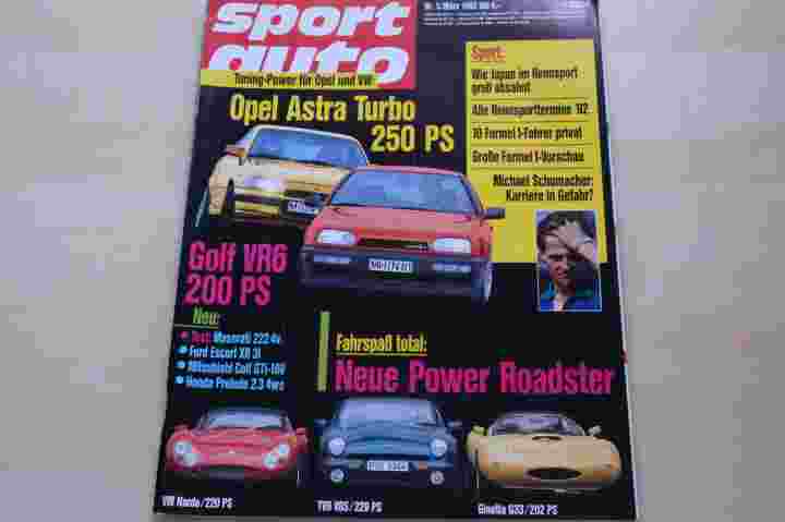 Deckblatt Sport Auto (03/1992)